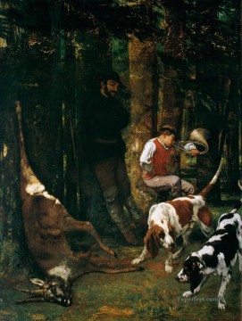 COURBET Gustave La Cantera La Curée caza clásica Pinturas al óleo